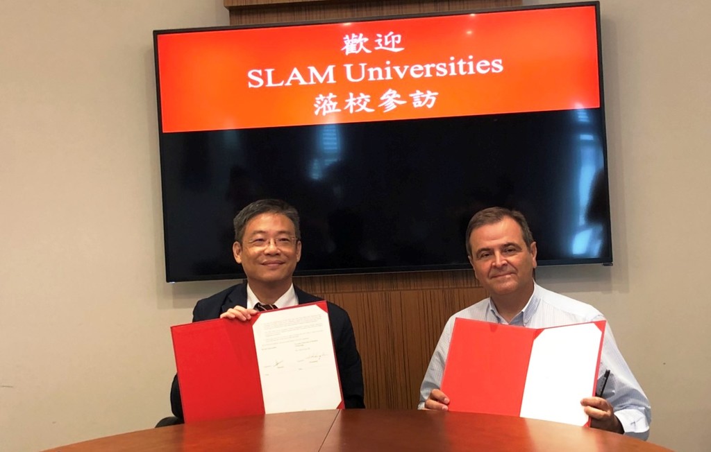 元培林校長與西班牙SLAM大學CEO簽訂MOU
