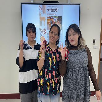 師生手作體驗原民風手編掛繩 感受大地紋理的溫暖交織圖片