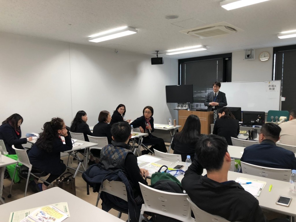 日本國際醫療福祉大學石井光一教授(中間站立者)專題講座「日本醫療制度及保險體制」.