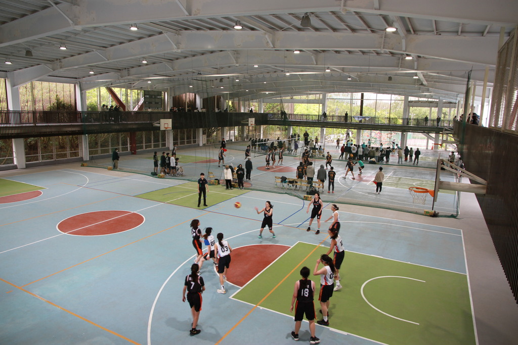 2023全國大專院校體育聯賽大護盃在元培體育館進行籃排球比賽