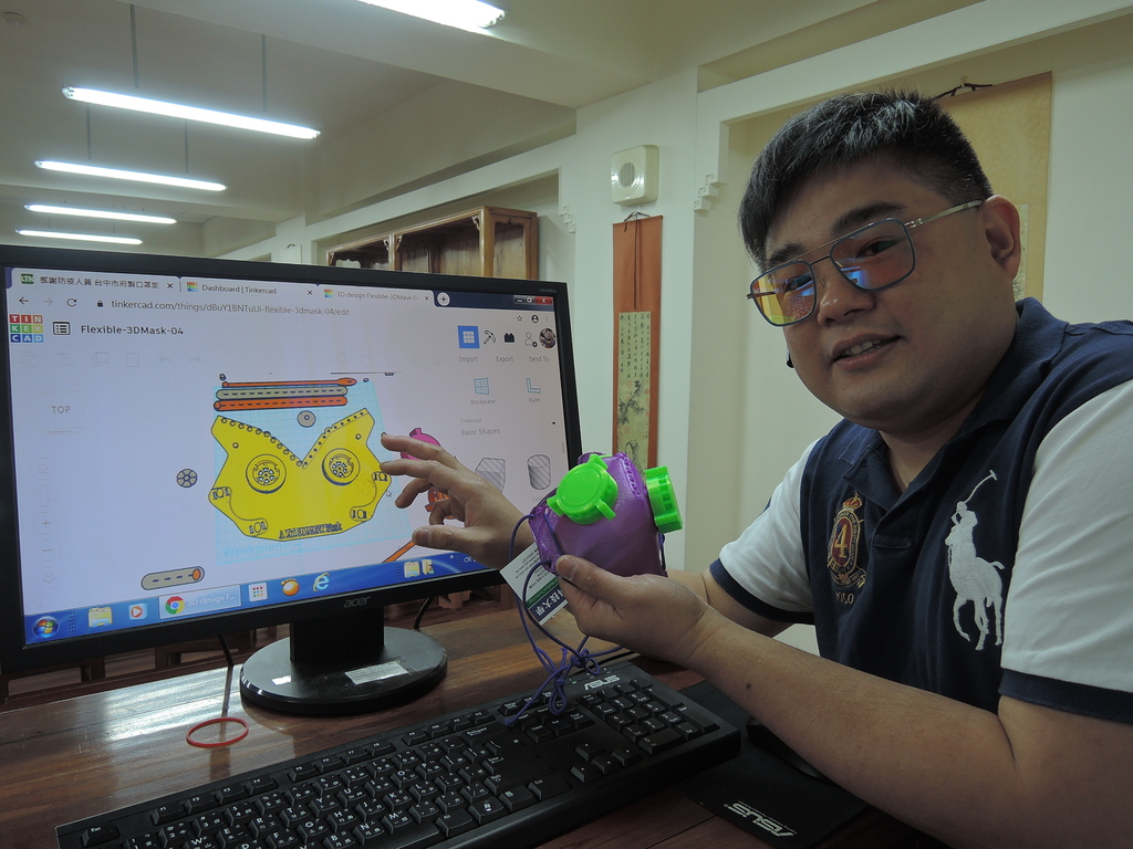 元培王尚志老師分享3D列印口罩製作