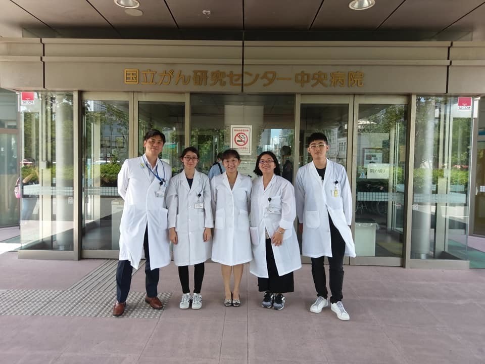 元醫學影像暨放射技術系學生在「日本癌症中心中央病院」實習合影