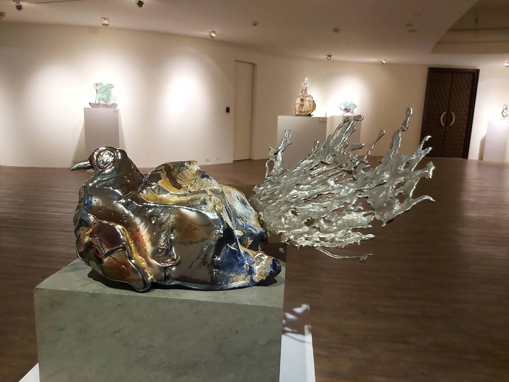陳武雄作品「帝雉」紫藍色金屬光輝,獨特稀有